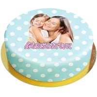 Fototorte Punktino Blue