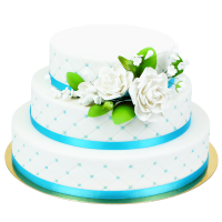 Hochzeitstorte Luxury Blue triple