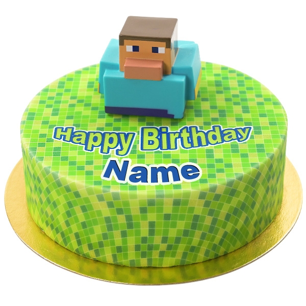 Minecraft auf Pixel Torte