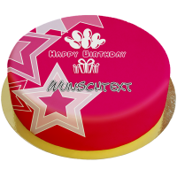  Pinky Stars Torte