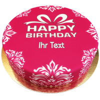 Geburtstagstorte History pink