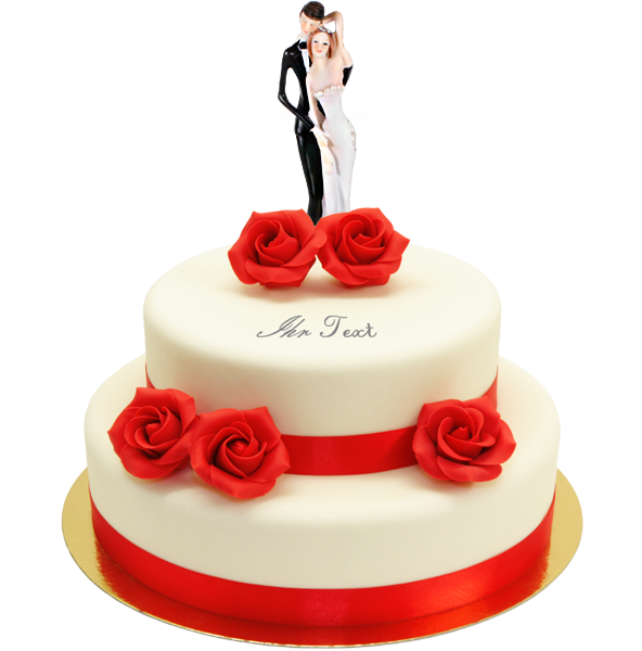 Hochzeitstorte Red Roses