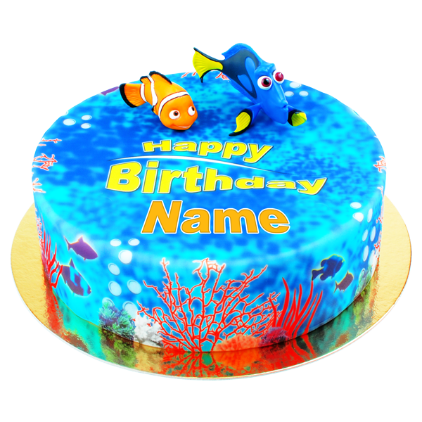 Dori & Nemo auf Meeres-Torte