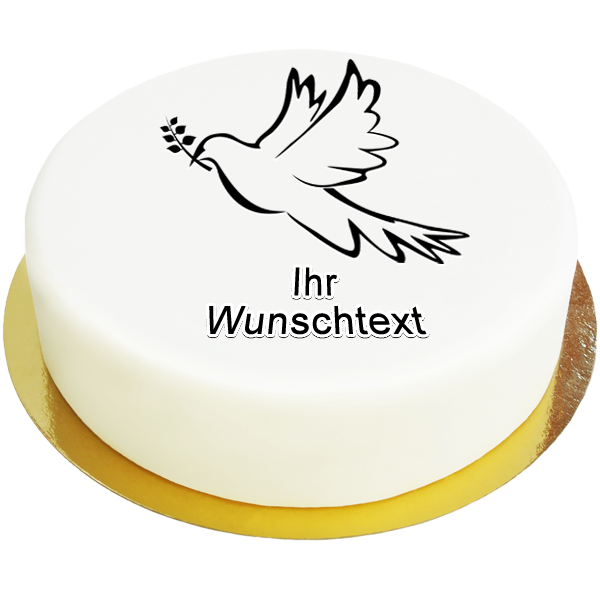 Konfirmationstorte Friedenstaube