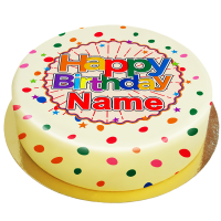 Geburtstagstorte Konfetti Party