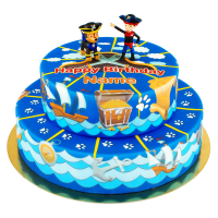 Piratentorte mit Paw Patrol Figuren