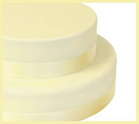 Satin Tortenband Ivory