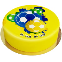 Fussball Torte Yellow