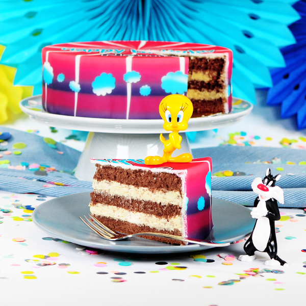 Tortenaufleger Tweety (A4, Ca. 21x27 Cm) - Essbare Zuckerbilder Für Kuchen, Fondant & Marzipan