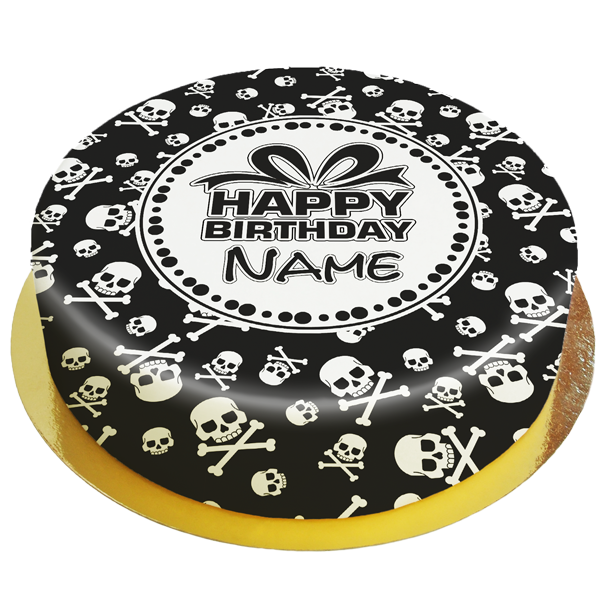 Geburtstagstorte Black Skull