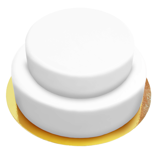 Weiße Torte - Basic in 7 tollen Farben bestellen