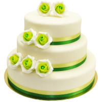 Hochzeitstorte Green Roses triple