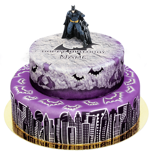 Batman auf Dark City Torte