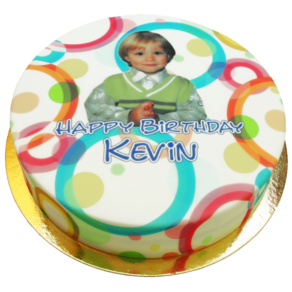 Fototorte Bunte Ringe