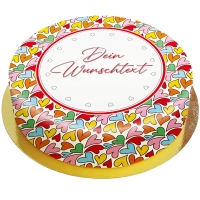 Bunte Herzen Torte