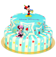 Micky Maus mit Mini Maus Geburtstagstorte