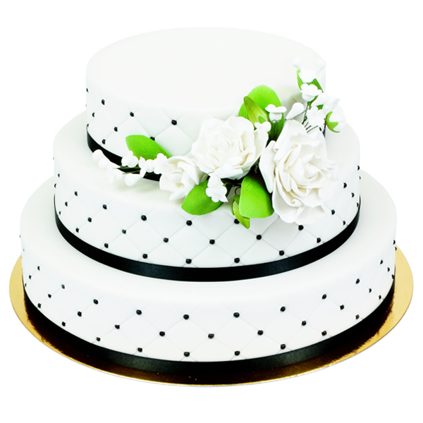 Hochzeitstorte Luxury Black triple