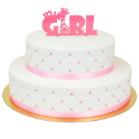 Pink Baby Party due Torte