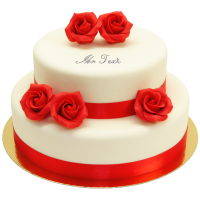 Hochzeitstorte Red Roses free