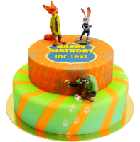 Zoomania auf Tropia Torte