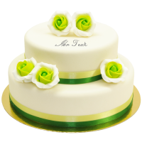 Hochzeitstorte Green Roses