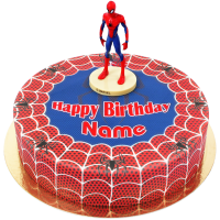 Spiderman auf Spidertorte