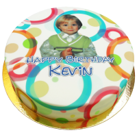 Fototorte Bunte Ringe