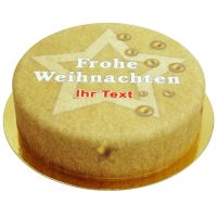 Goldene Weihnachtstorte