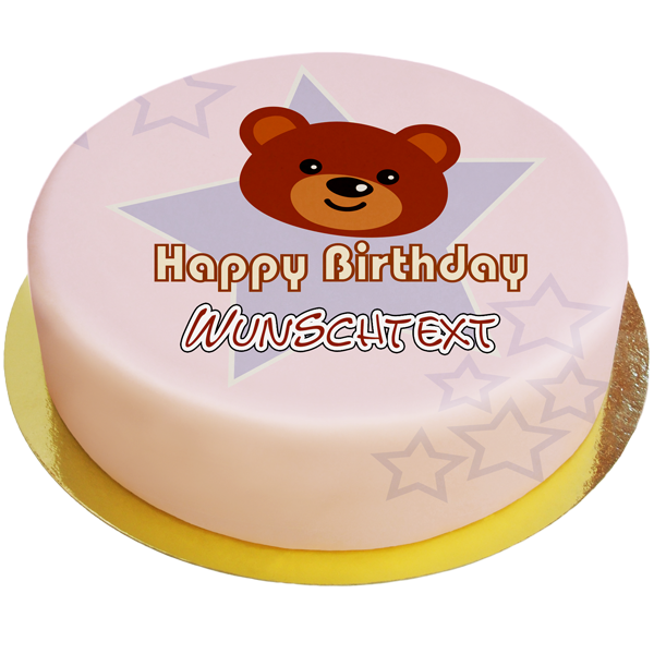 Geburtstagstorte Happy Bear