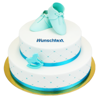 Luxury Baby Torte due Blue Bootee